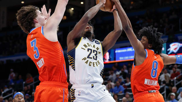 Indiana Pacers Aaron Nesmith Josh Giddey Oklahoma City Thunder